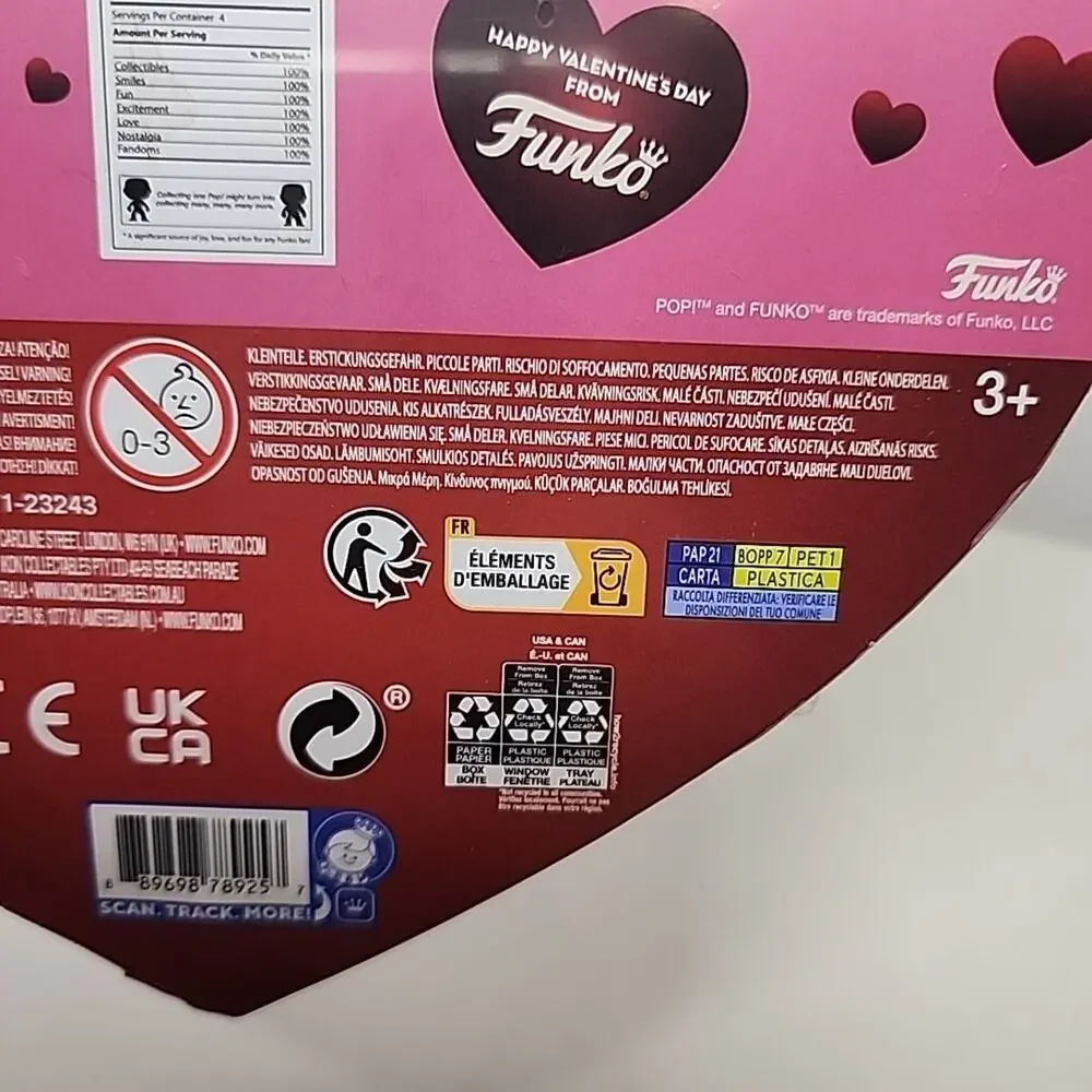 Funko- Marvel Pocket Pop 4 Pack: St. Valentine's Day Pink Figures In Heart Box